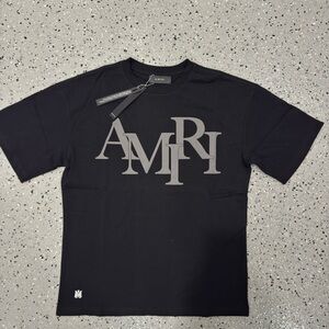 AMIRI shirt grey logo print